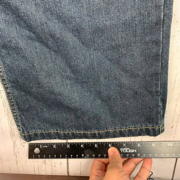 Old Navy 33 Straight‎ Fit Blue Jeans Pants Denim Mens - Picture 11 of 12